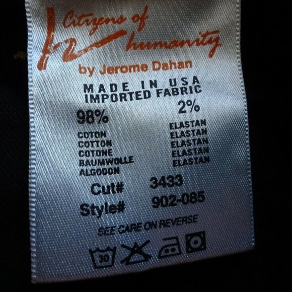 Citizens Of Humanity By Jerome Dahan Bermuda Shorts Stretch Designer USA Made 25 - Picture 9 of 13